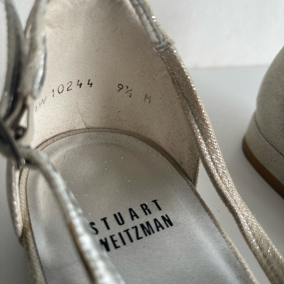 Stuart Weitzman Silver Sandals - Picture 7 of 10